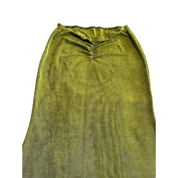 Cider Green Strapless Tube Dress Women's M Boho Midi NWT - Picture 2 of 9